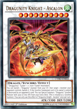 Dragunity Knight - Ascalon - CYHO-EN033 - Ultra Rare - 1st Edition Yugioh - Image 1