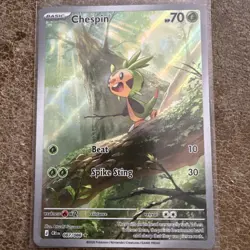 Chespin 087/086 - Mega Evolution: Chaos Rising - Pokemon TCG Illustration Rare - Image 2