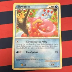 Pokemon Slowpoke 66/90 HS Unleashed Basic HP60 Attack 20 2010 - Image 1
