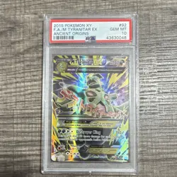 Pokemon M Tyranitar EX Ancient Origins Full Art Ultra Rare PSA 10 92/98 2015 - Image 1