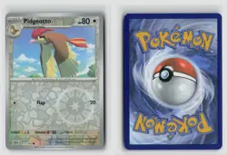Pidgeotto #017/165 Sv Scarlet & Violet 151 Common Reverse Holo Pokemon TCG LP - Image 3