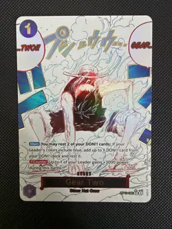 One Piece Gear Two Alt Art OP11-080 A Fist of Divine Speed MINT - Image 1