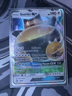 Pokemon TCG Snorlax GX SM05 Sun Moon Black Star Promo Card - Image 1