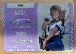 Bandai Goddess of Victory NIKKE Metallic Pass Ver 2 Card - Naga - Image 2