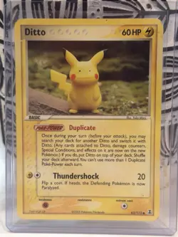 2025 Ditto Pikachu 63/113 Ex Delta Species Non-Holo Pokemon Card - Image 1