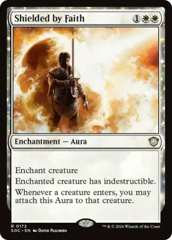 4x MTG Shielded by Faith, NM-Mint, English Commander: Secrets of Strixhaven - Image 1