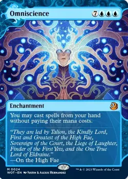X 1 Omniscience NM-M Wilds of Eldraine 024 MTG Magic The Gathering - Image 1