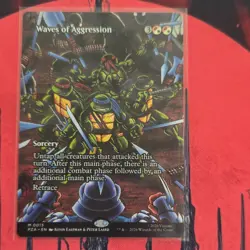 Waves of Aggression Sorcery Mythic Red White M 0013 TMNT 2026 Eastman Laird MTG - Image 1