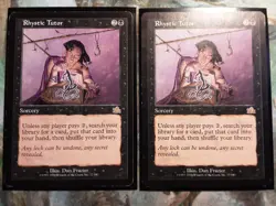 Rhystic Tutor Prophecy Rare X2 (PANGOLIN MTG) X2 BOTH MP-/ HP+ See Pics! - Image 1