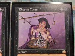 Rhystic Tutor Prophecy Rare X2 (PANGOLIN MTG) X2 BOTH MP-/ HP+ See Pics! - Image 3