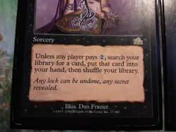 Rhystic Tutor Prophecy Rare X2 (PANGOLIN MTG) X2 BOTH MP-/ HP+ See Pics! - Image 4