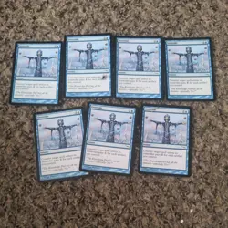 Magic the Gathering "Override" Mirrodin 7 card Set NM - Image 2