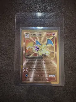 Pokemon Celebrations Charizard Gold Metal Card #4/102 UPC Promo - Image 1