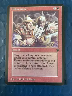 Disharmony Legends Magic: the Gathering Card LP - Image 1