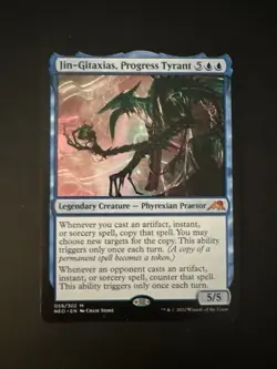 Jin-Gitaxias Progress Tyrant Kamigawa Neon Dynasty Card 059/302 NM MTG Free Ship - Image 1