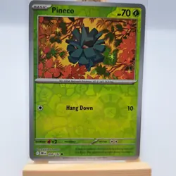 Pokemon Destined Rivals TCG Trading Card Pineco #004 Holo - Image 1