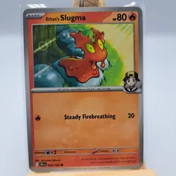 Pokemon Destined Rivals TCG Trading Card Ethans Slugma #035 - Image 1