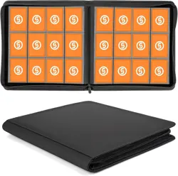 12 Pocket 720 Pockets Trading Card Binder, Ringless Side Loading Card Holder Alb - Image 1