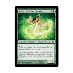 WOTC MtG Champions of Kamigawa Azusa, Lost but Seeking (R) EX - Image 1