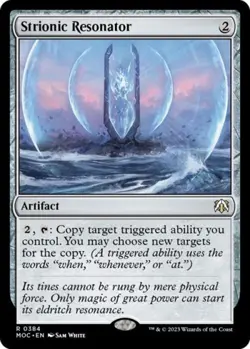 MTG English Strionic Resonator NM Normal Commander: March of the Machine - Image 1