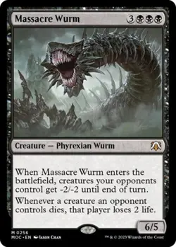 MTG English Massacre Wurm NM Normal Commander: March of the Machine - Image 1