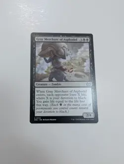 MTG - Gray Merchant of Asphodel - Commander: Duskmourn (DSC) NM/M Condition - Image 1