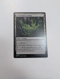 MTG - Leechridden Swamp - Commander: Duskmourn (DSC) NM/M Condition - Image 1