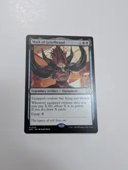 MTG - Mask of Griselbrand - Commander: Duskmourn (DSC) NM/M Condition - Image 1