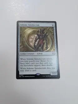 MTG - Solemn Simulacrum - Commander: Duskmourn (DSC) NM/M Condition - Image 1