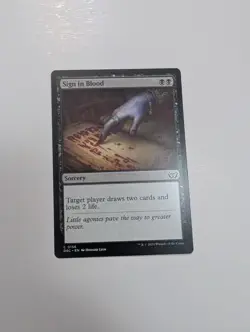 MTG - Sign in Blood - Commander: Duskmourn (DSC) NM/M Condition - Image 1