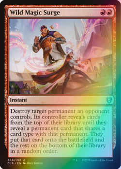 MTG - Wild Magic Surge - Foil - CLB 206/361 - Battle for Baldur's Gate - Magic - Image 1