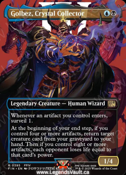 MTG - Final Fantasy - Golbez, Crystal Collector (Borderless) (0395) Rare - Image 1