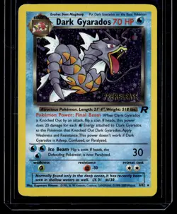 Dark Gyarados (Prerelease) 08/82 WoTC Promo English Pokemon Card - Image 1