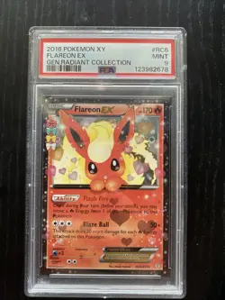 Pokemon Generation Radiant Flareon EX RC6/RC32 Ultra Rare Holo Foil PSA 9 MINT - Image 1