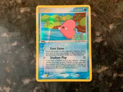Pokemon Luvdisc 7/100 Stamped Holo EX Crystal Guardians - Image 1