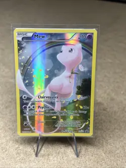 Pokemon Mew XY110 Black Star Promo 20th Anniversary Mythical Collection -LP Holo - Image 1