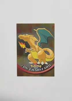 Charizard #06 - Topps Holo Foil - Pokemon - 1st Print Blue Logo - LP - Image 1