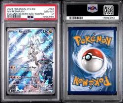 2025 Pokemon EN Journey Together N's Reshiram Stamped Box Topper #167 PSA 10 - Image 3