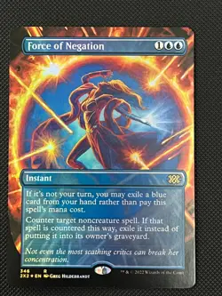 Force of Negation (Borderless Foil) – Double Masters 2022 – LP MTG Copy #1 - Image 1
