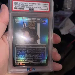 Cloud, Midgar Mercenary Borderless PSA 9 Graded Final Fantasy MTG 🔥 - Image 1