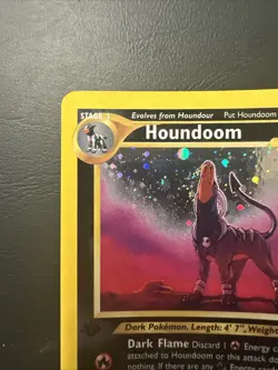 Pokemon Neo Revelation 2001 Houndoom 8/64 1st Edition Holo Rare PSA 8 - Image 2