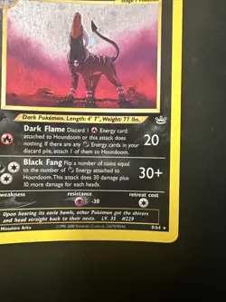Pokemon Neo Revelation 2001 Houndoom 8/64 1st Edition Holo Rare PSA 8 - Image 5