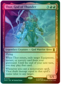 Thor, God of Thunder - Foil Marvel Super Heroes - Image 1