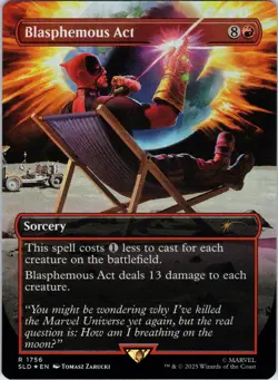 Blasphemous Act (1756) (Rainbow Foil) 1756 Holo Secret Lair Drop Series NM - Image 1