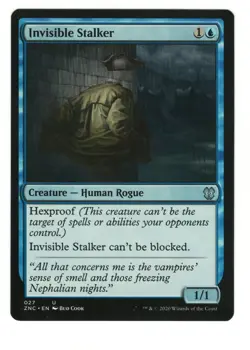 Invisible Stalker 27 Uncommon Commander Zendikar Rising Magic The Gathering - Image 1