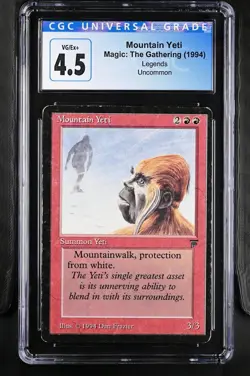 MOUNTAIN YETI Legends U CGC 4.5 MTG [Nostalgium] - Image 1