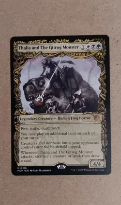 Thalia and The Gitrog Monster (Showcase), MTG: March of the Machine, Regular NM - Image 1