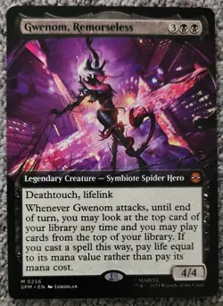 Magic The Gathering Marvel Spider-Man Gwenom Remorseless NM Free Shipping - Image 1