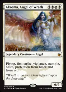 MTG Akroma, Angel of Wrath, NM-Mint, English Masters 25 - Image 1