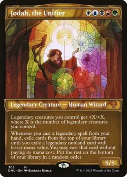 Jodah, the Unifier Textured Foil Showcase Dominaria United NM MTG - Image 1